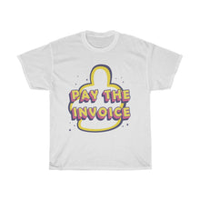 Load image into Gallery viewer, PAY THE INVOICE FINGER SPARKLES DTC WHITE T-SHIRT
